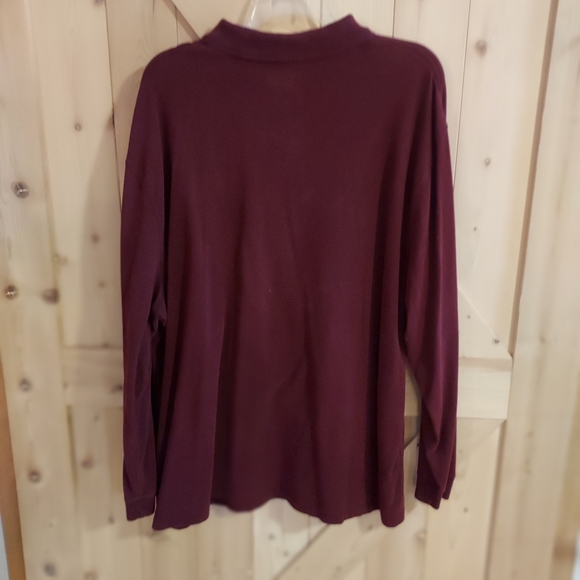 The Foundry Supply Co.  Men's Maroon Short Sleeve 3 Button, Golf Polo Shirt 3XL. - Picture 3 of 8